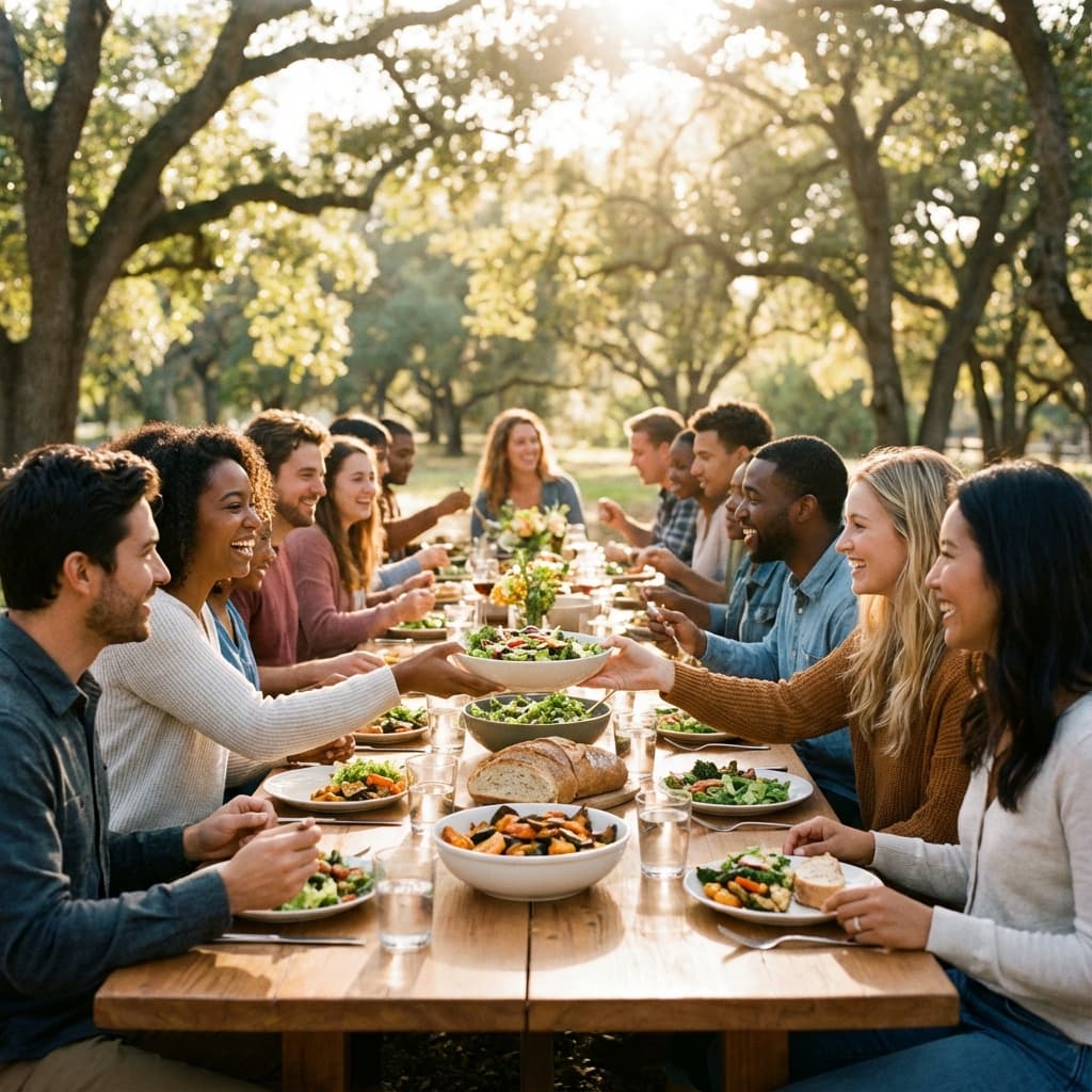 Community sharing food